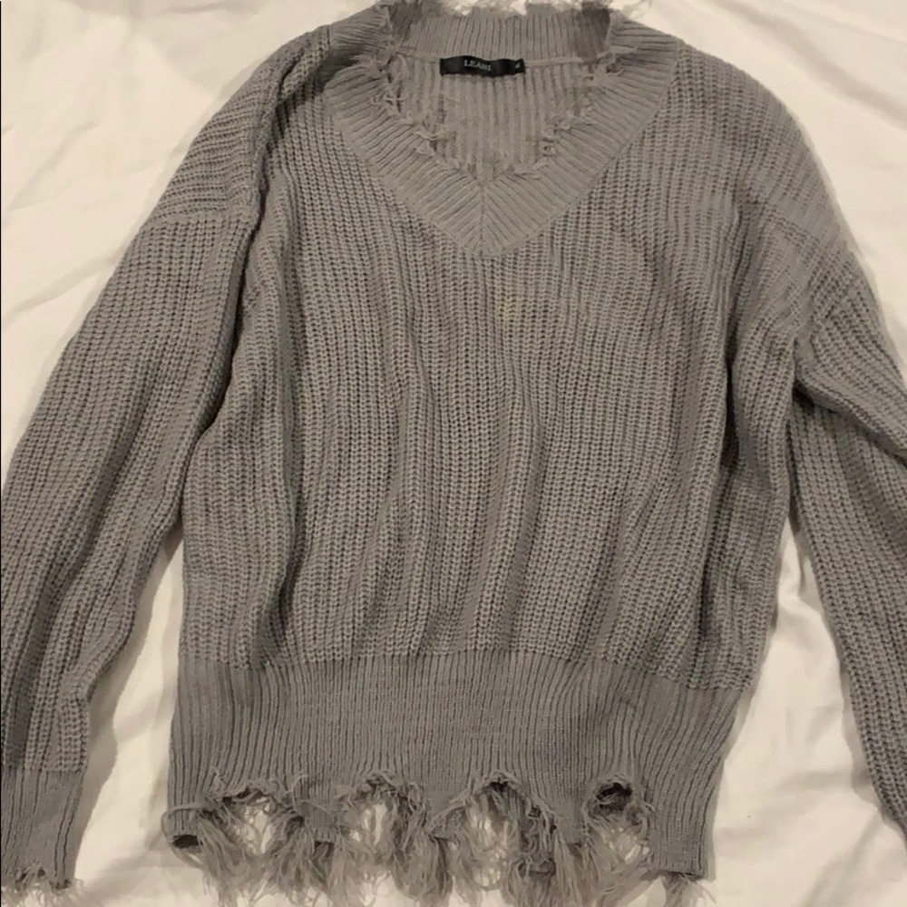 Fringed sweater